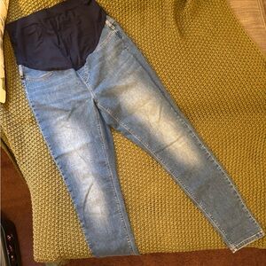 Seraphine Light Blue Maternity Jeggings